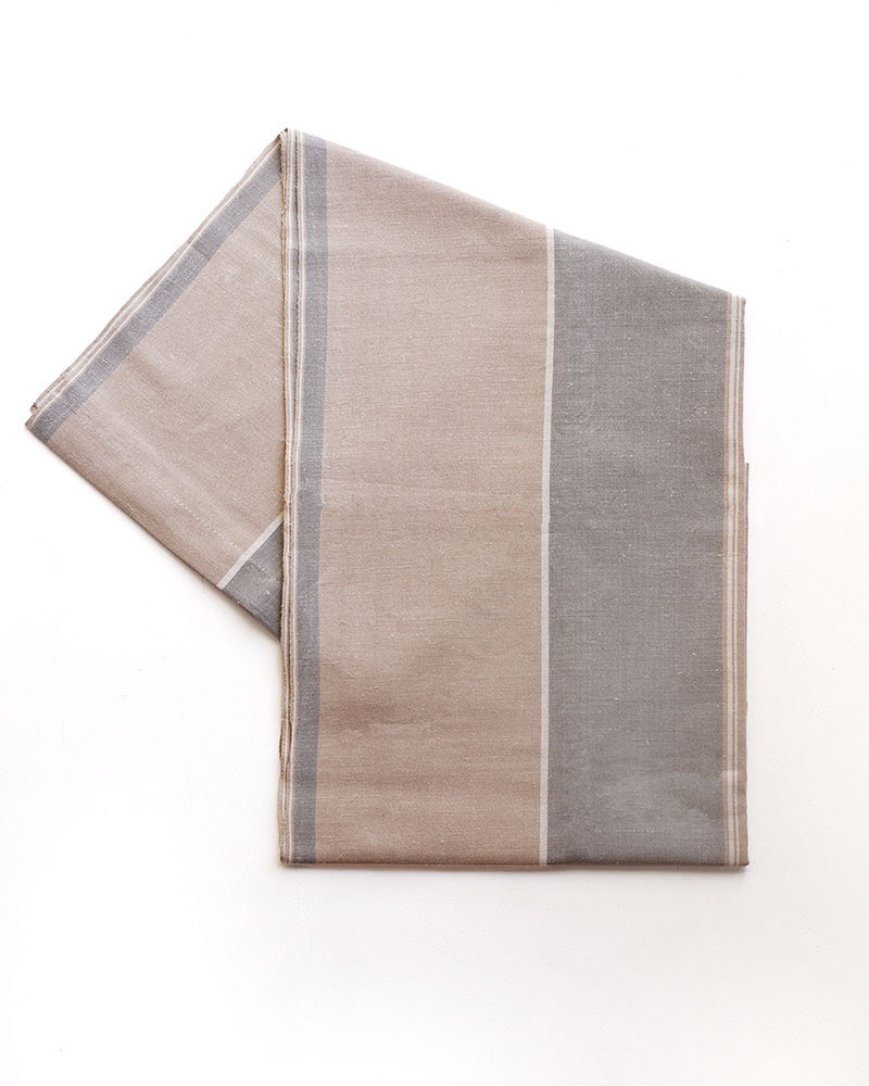 The Cotton and Linen Lisburn Table Runner in Taupe