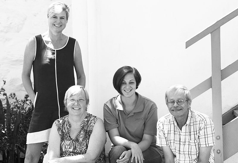 Mungo administrative team at the head office in plettenberg bay