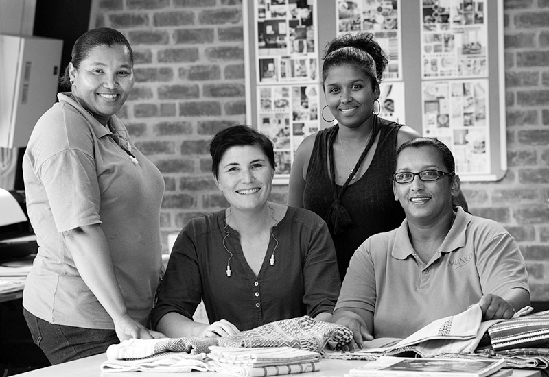 Mungo design team and production managers at the Mungo Mill in Plettenberg Bay