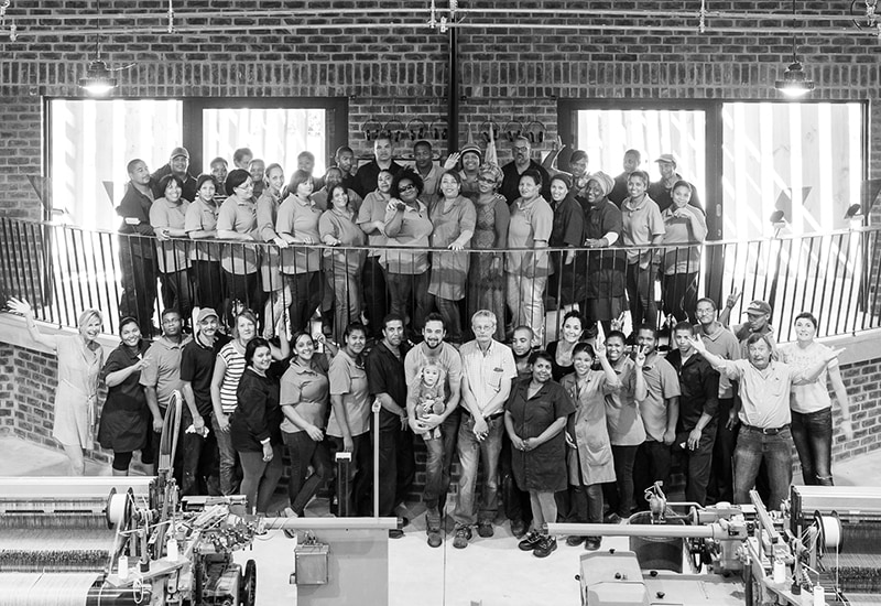 The Mungo team pictured here at our Mill in Plettenberg Bay, South Africa