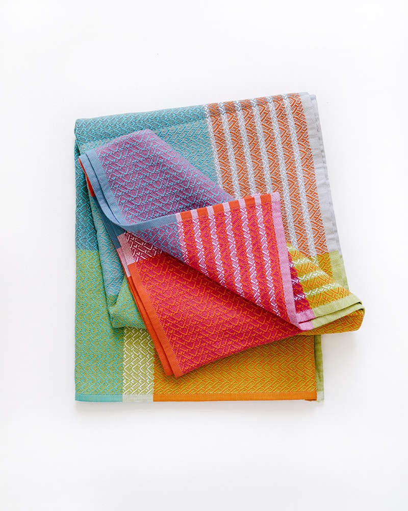 Mungo Folly Towel in Fiddler Crab. Made in South Africa