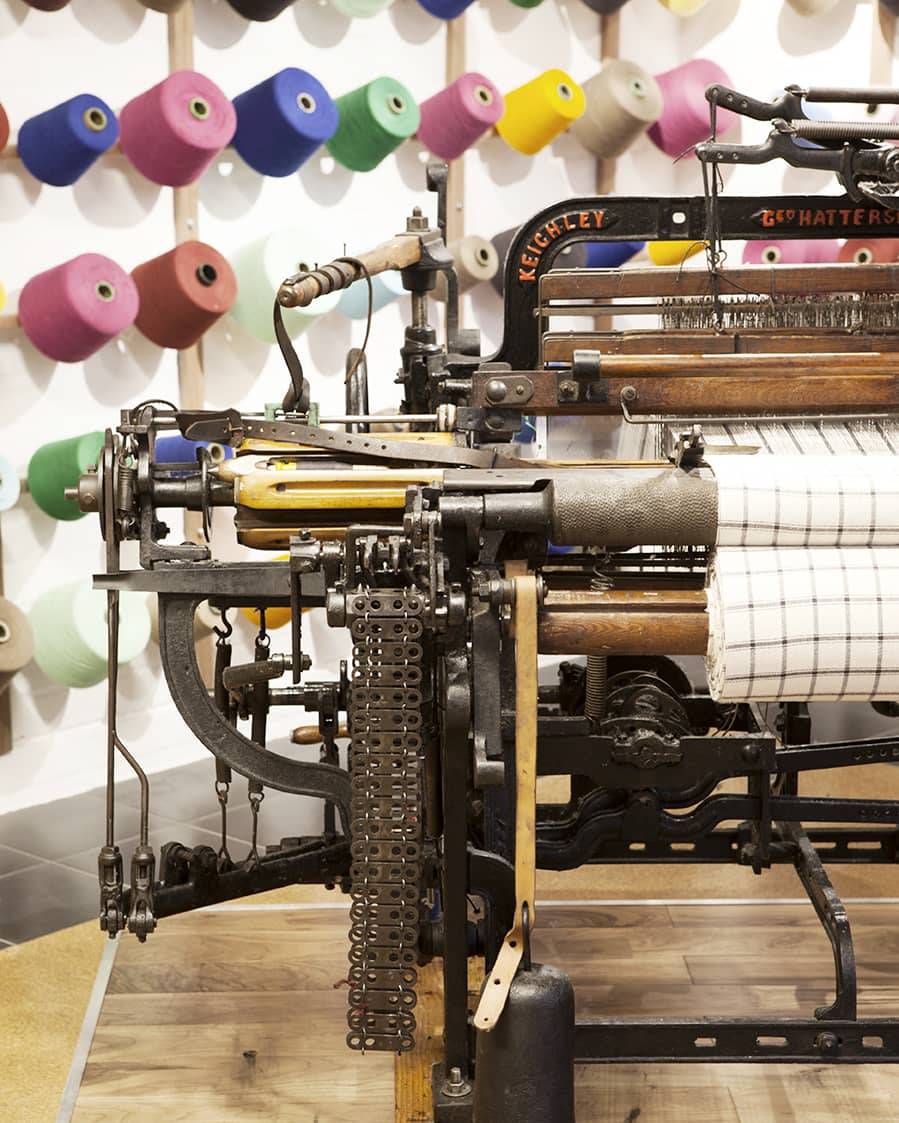 Mungo Cape Town hosts their full textile range as well as a 100-year-old Hattersley loom, which weaves limited runs of the Mungo Cook's Cloth