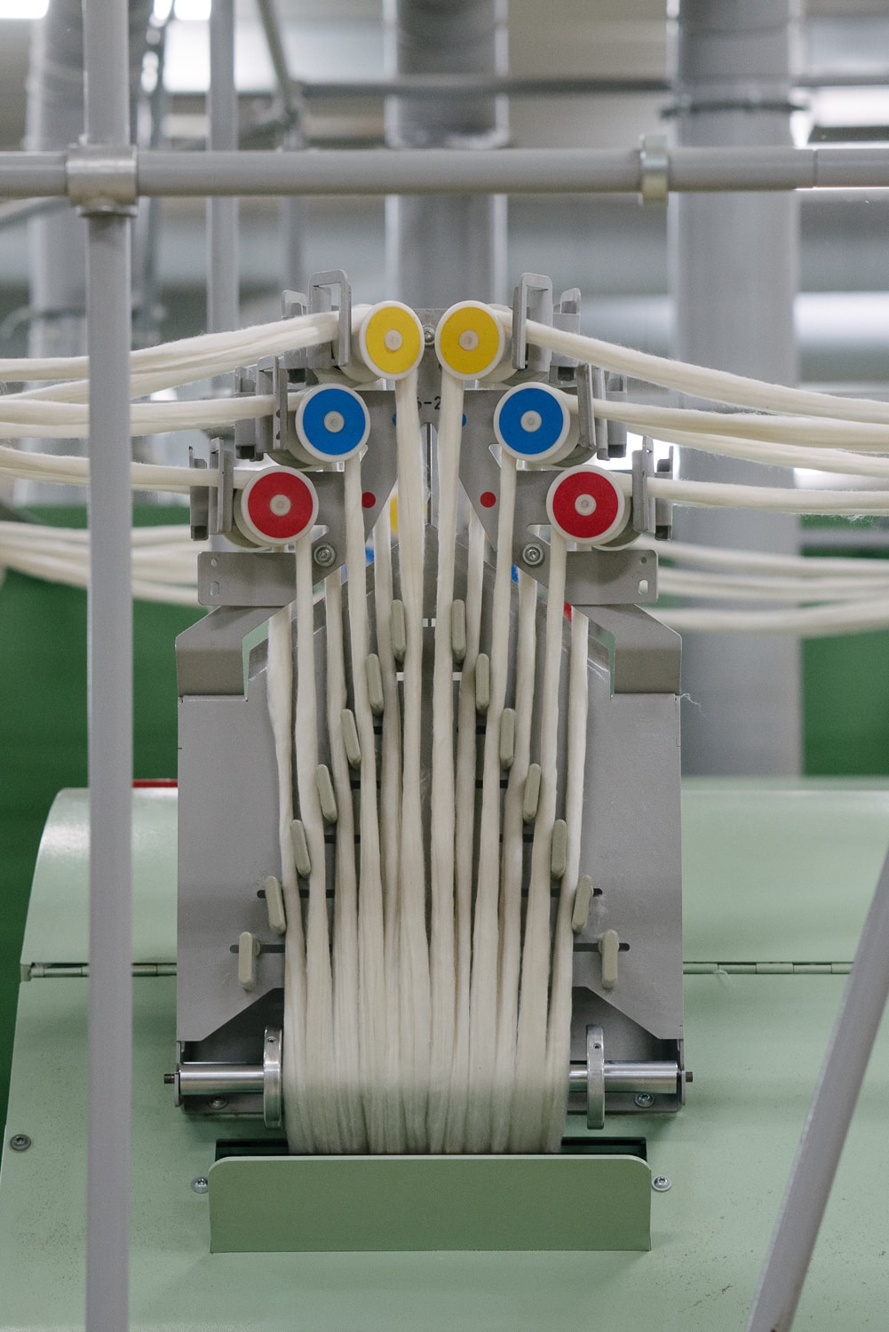 Organic cotton begins to take the form of yarn at a ginning plant in Turkey