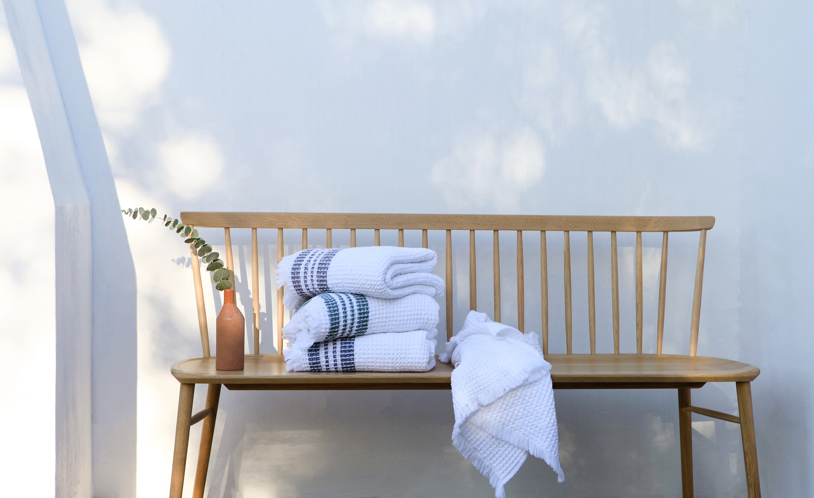 Mungo Organic Belgian Waffle Towel. Woven with GOTS-certified organic cotton