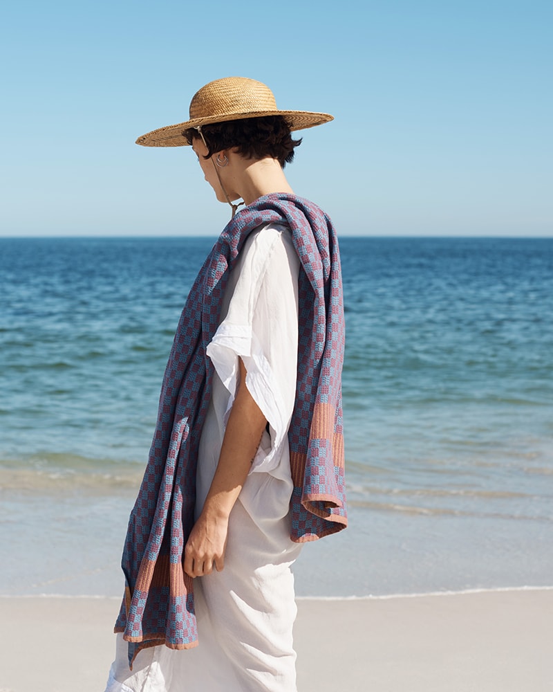 Mungo Willow Beach Towel. 100% cotton towels woven in South Africa at the Mungo Mill