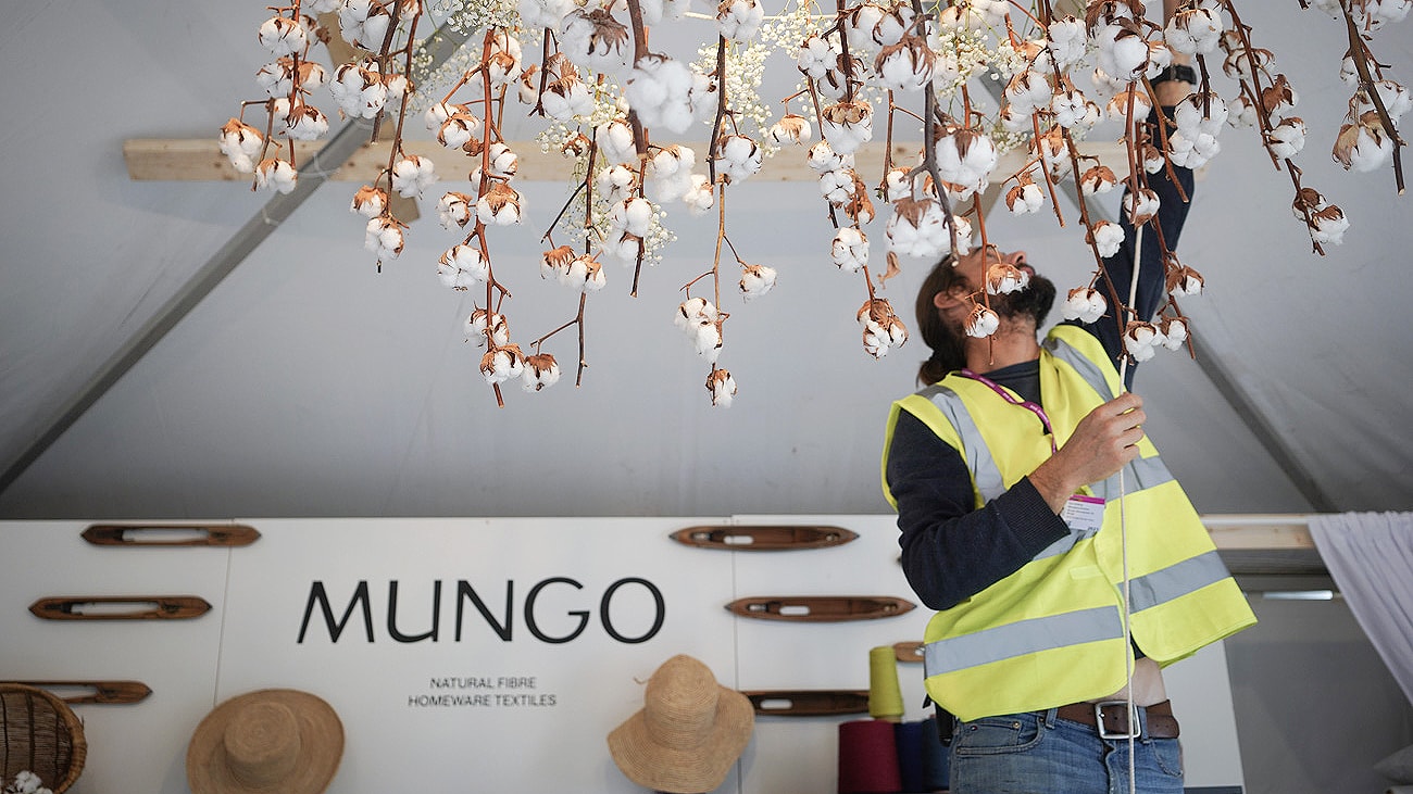 Mungo stand at the RHS Chelsea Flower Show 2023