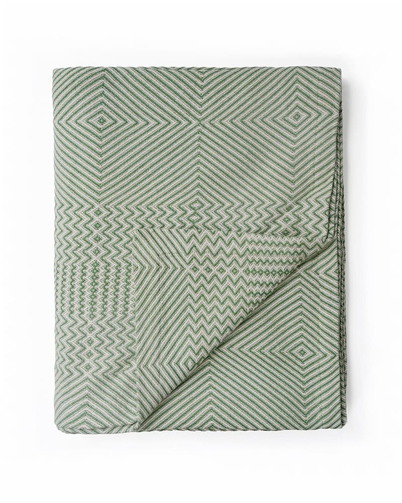 Folded Whalebone throw in Palm