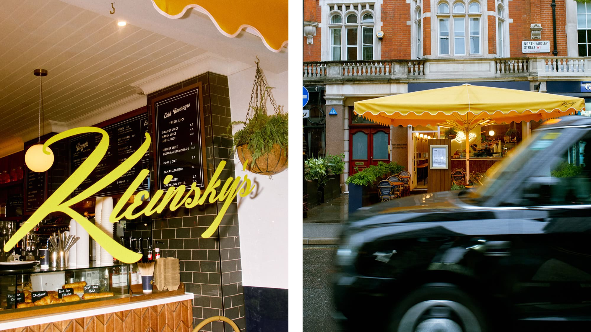Mungo industry breakfast at Kleinskys deli in Mayfair, London.